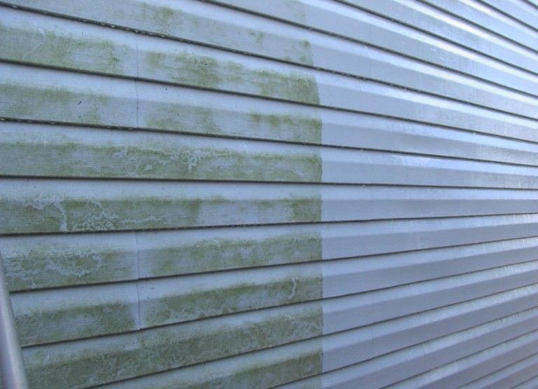 Siding Cleaning Before & After
